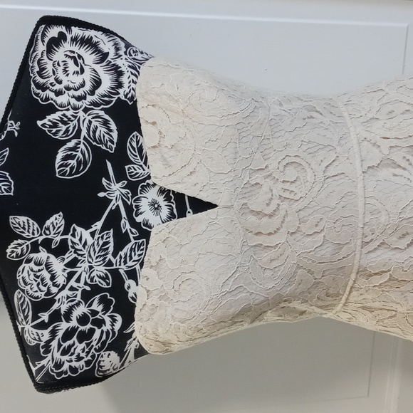 🆕️ 🍾J. Crew🍾 - Champagne "Leavers Lace" Strapless Cathleen Sheath Dress - Picture 3 of 12